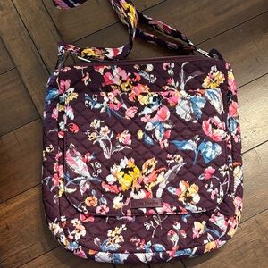 Vera Bradley Quilted Floral Crossbody Bag - Purple and Multi